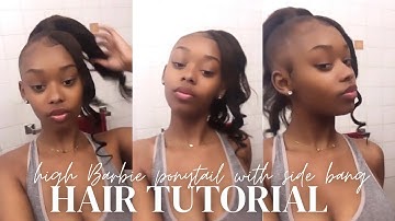 BARBIE PONYTAIL W/ SIDE BANG TUTORIAL