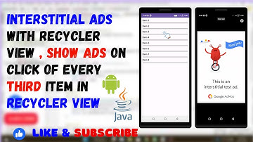 Implementing Google AdMob Interstitial Ads with RecyclerView Android Studio | Java |
