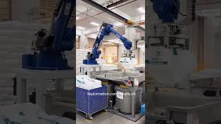 Automated welding by our track supporting yaskawa robot.