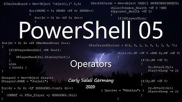 PowerShell 05 - Operators and Comparisons