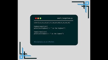 Python Lists - Find largest and smallest element in a list