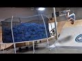 WORLD'S FIRST MOVING TRAMPOLINE FOAM PIT!