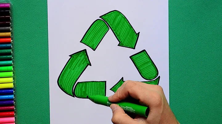 How to draw the recycling symbol