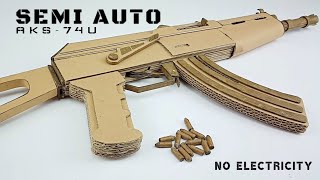 How to Make Semi Auto AKS-74U of Cardboard