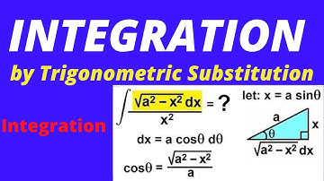 Integration by Trigonometric Substitution      Lect-14 || Class-12 || CBSE ||CHSE...