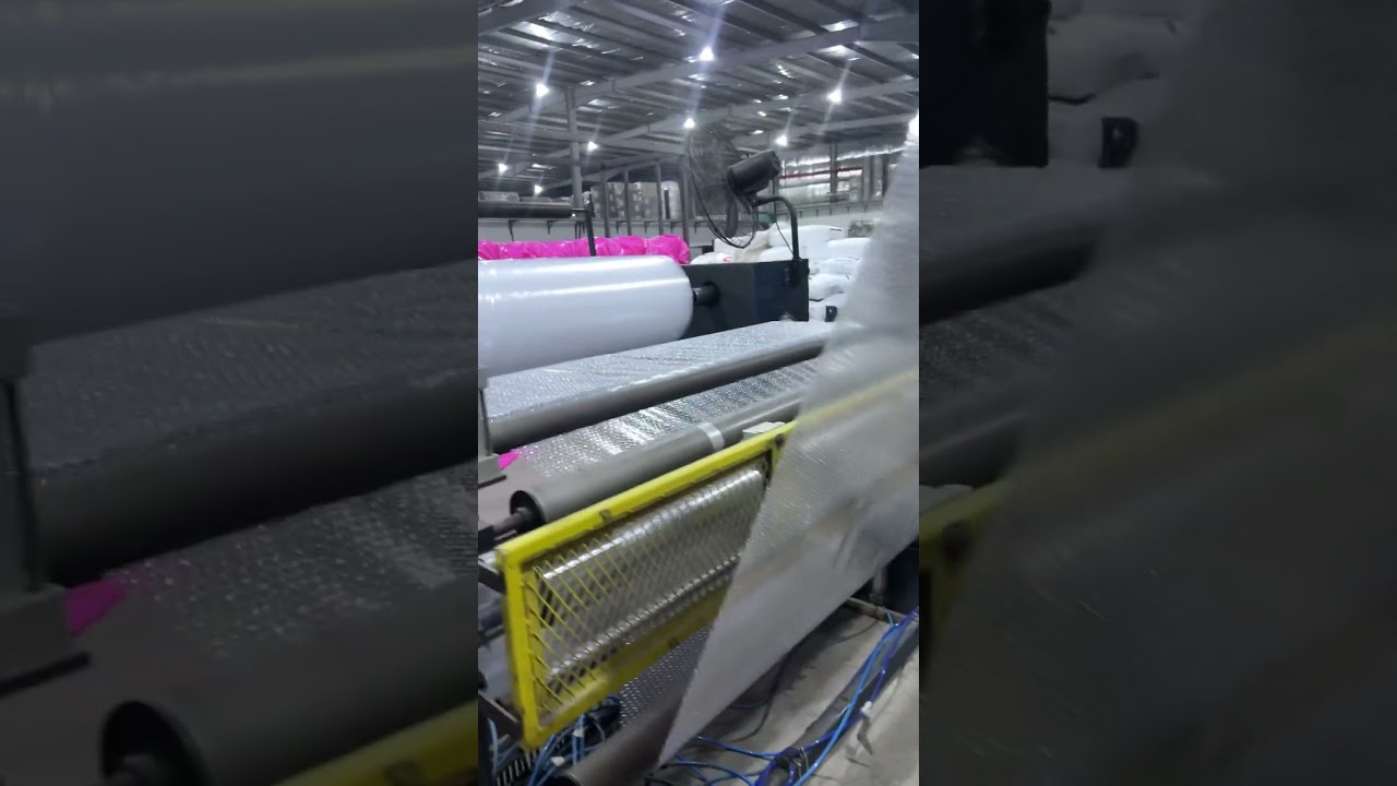 Process of Making Bubble Wrap. Packaging