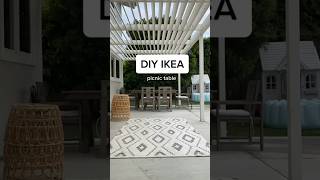 DIY ikea picnic table setup!#DIY#diybirthdaydecor#partyinspo#picnic#picnictable#ikeafinds#momtok