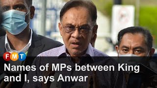 Names of MPs between King and I, says Anwar