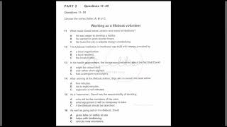 IELTS listening cam 19 test 2/ Guitar Group/Lifeboat Volunteer/Recycling Footwear/Tardigrade 2026