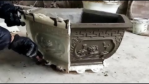 Khuôn chậu Sơn Cương - Hướng dẫn tháo chậu lục giác 50 có chân kỷ