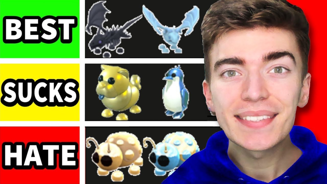 DayjeeePlays on X: Adopt Me Tier List plus some new stuff including  current values. The list ranks the 35 legendary pets from least favorite to  the best as well as added bonus