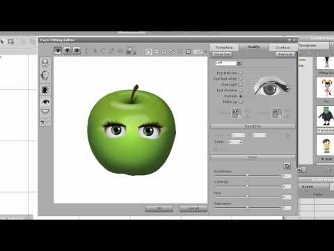 CrazyTalk Animator Tutorial - Face Fitting with Embedded Content
