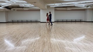 Cross-Step Waltz - Tripled Single Pivots