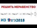 Сможешь решить логарифмическое неравенство? ИЗ ЕГЭ 2018