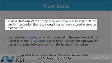 What Is View State and How It Works In ASP.Net? -  Free On LearnVern