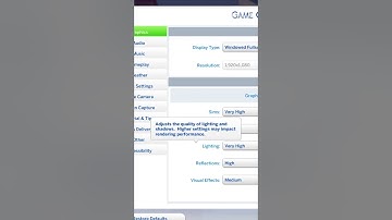 Graphics setting for Sims 4. #shorts