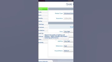 Graphics setting for Sims 4. #shorts