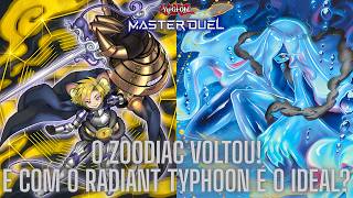 O ZOODIAC está aqui, mas com o RADIANT TYPHOON é realmente bom?! - Yu-Gi-Oh! Master Duel.