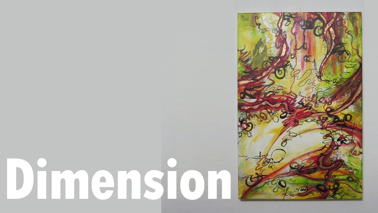 Abstract Painting Dimension / Abstraktný obraz Dimenzia - YouTube