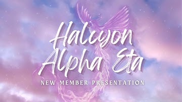 Halcyon Alpha Eta Class - Fall 2022 New Member Presentation - USF aKDPhi