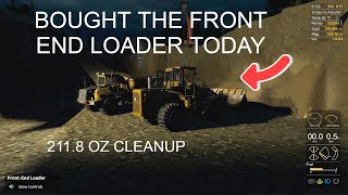 Gold Mining Simulator   Huge 211.8 oz Gold Cleanup & Front End Loader Purchase