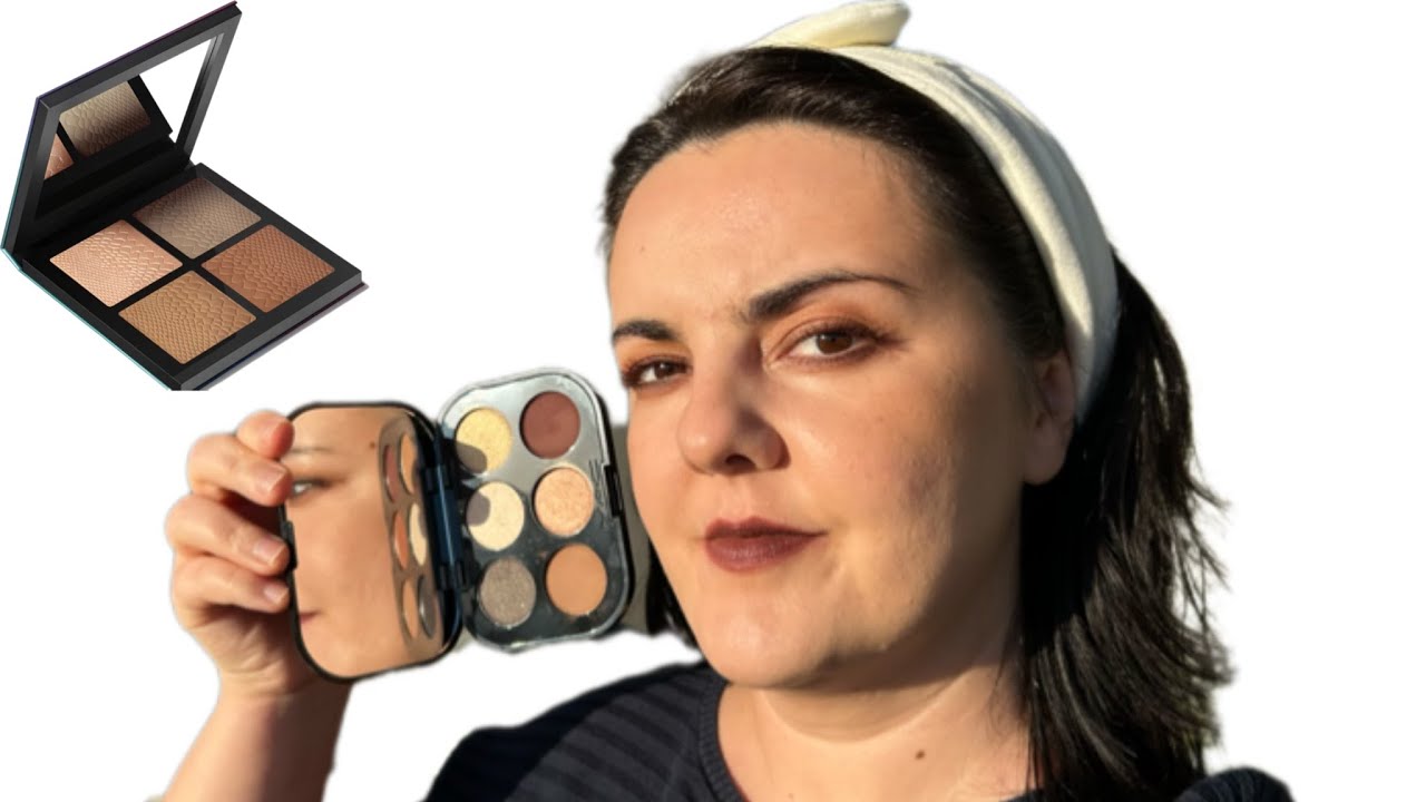 Mac cosmetics Nudeboard eyeshadow palette/ Luxe luck face palette makeup look/ review