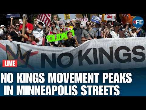 LIVE: Thousands March In Minneapolis For “No Kings” Protest Against Donald Trump Policies