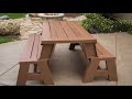 Convert-A-Bench Faux Wood Outdoor 2-in-1 Bench-to-Table w/ 5 Year LMW on QVC Convert-A-Bench Faux Wood Outdoor 2-in-1 Bench-to-Table w/ 5 Year LMW on QVC