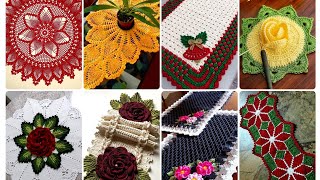 ELEGANT & UNIQUE CROCHET TABLE RUNNER,MATCHING MATS)JUST AMAZING NEW DESIGN IDEAS 2026