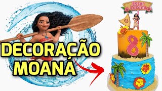 Bolo Moana de andar em chantininho passo a passo / como fazer