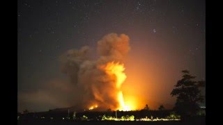 Sinabung volcano eruption on 2016-02-26. Part 1 (Available in 4K)