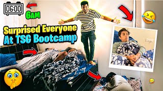 Surprised Everyone At Tsg Bootcamp Morning 6 AM 🏠 | Got Pranked By Tsg Jash | Funny Reactions 🤣
