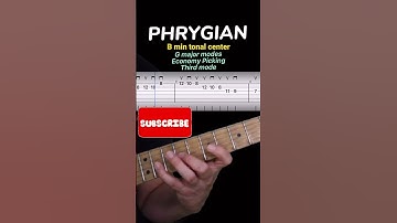 Modal Patterns in G major Economy Picking B Phrygian