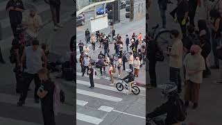 Shocking Moment Protester Run Over By Hit-And-Run Driver In Los Angeles