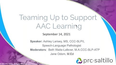 Teaming Up to Support AAC Learning