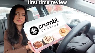 first time trying crumbl cookies *honest review*
