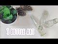 3 bottle decoration ideas from waste material/ DIY bottle art/ decoration ideas