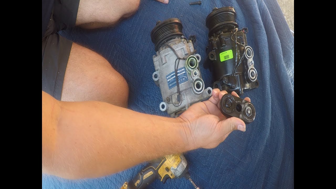 Ford Escape Hybrid - Replacing AC Compressor (long) - YouTube