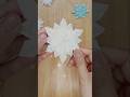 Paper snowflake ❄ single sheet #origami #diy #snowflake #shorts #diycrafts