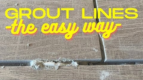 How to CLEAN grout Lines the easy way | DIY tile instal tips | Clean mortar out of grout lines