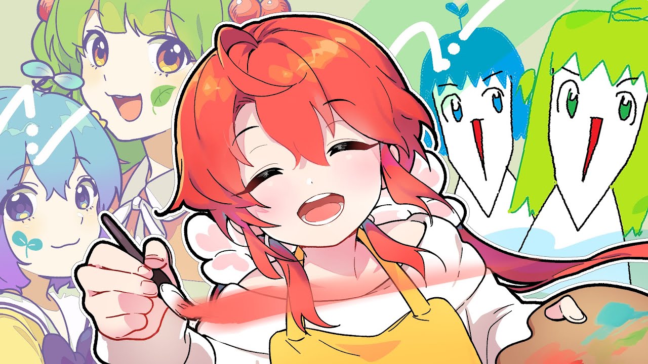 친구들을 턱냐로 그려주었더니