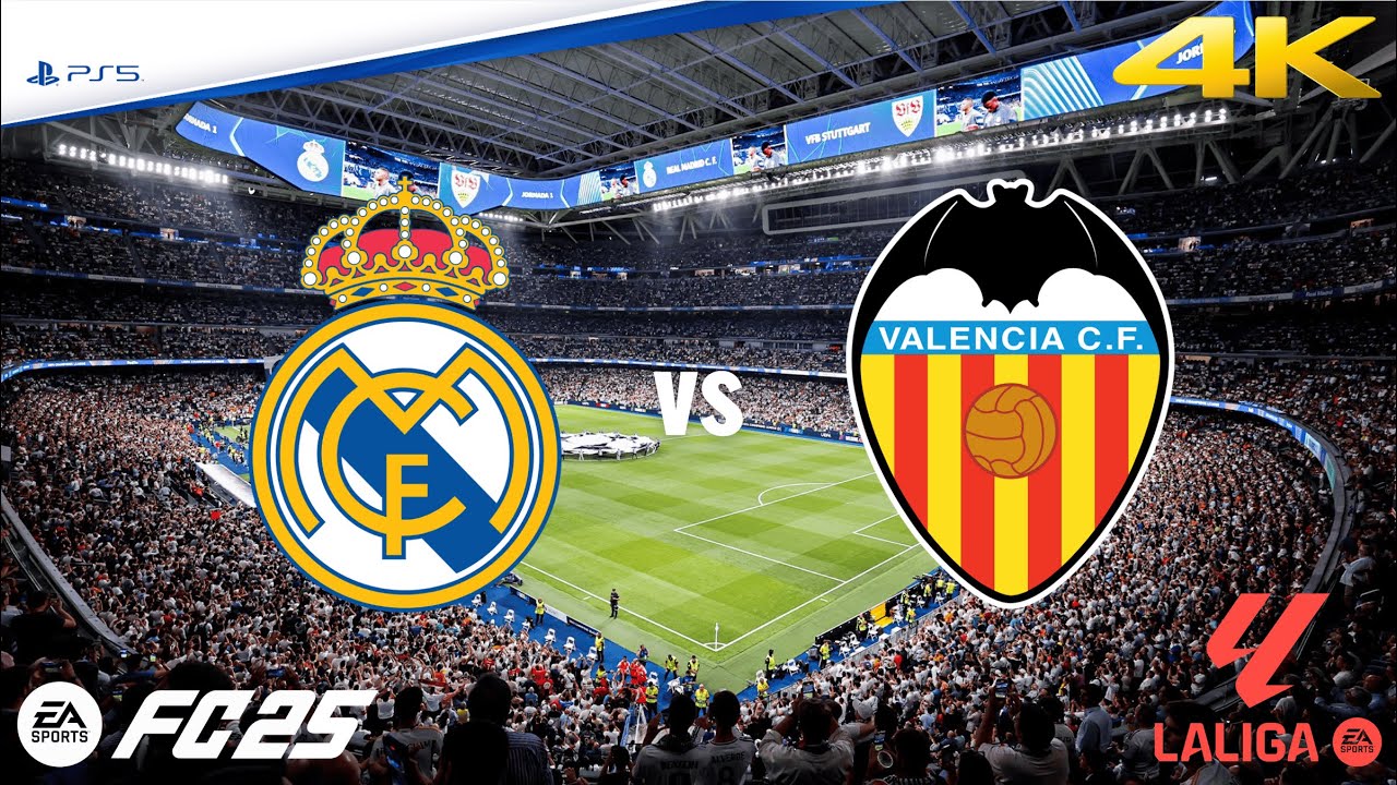 Real Madrid vs Valencia | La Liga | EA FC 25 | PS5 4K HD - YouTube