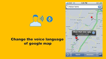 How to change the voice language of google map within android cell phone