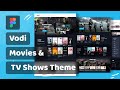 Vodi wordpress theme designing a sleek movies and tv shows landing page ui in figma