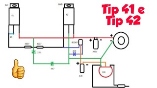 Esse amplificador com tip41 e tip42 é muito Top e vc vai gostar.