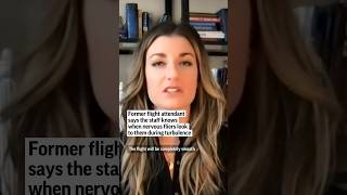 TJ Newman says flight attendants are aware fliers look to them for cues during turbulence