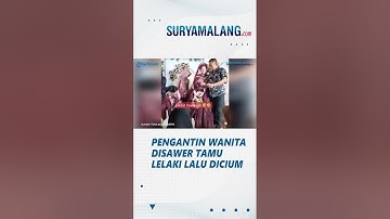 BIKIN MELONGO Tamu Lelaki Sawer Pengantin Wanita lalu Dicium, Mempelai Pria Cuma Nonton