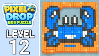 Pixel Drop:Bus Puzzle Level 12 Gameplay & Solution