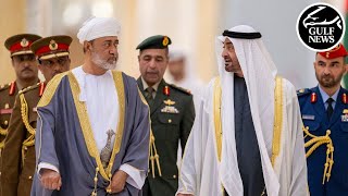 UAE President receives Sultan of Oman on state visit