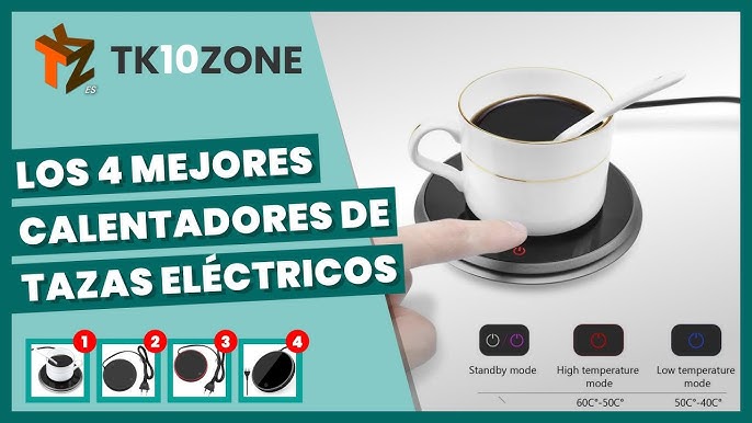 LJZLJZ Mini calentador de tazas portátil, posavasos de calefacción de taza  de café de 2 engranajes, placa caliente termostática inteligente